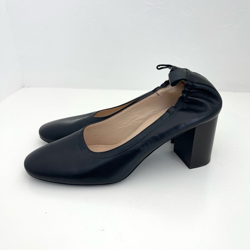 Everlane Black Leather Heels